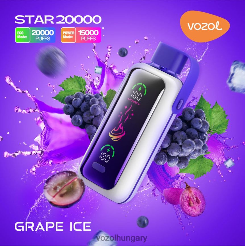 VOZOL Vape Price - VOZOL STAR 20000 H88D429 szőlőjég