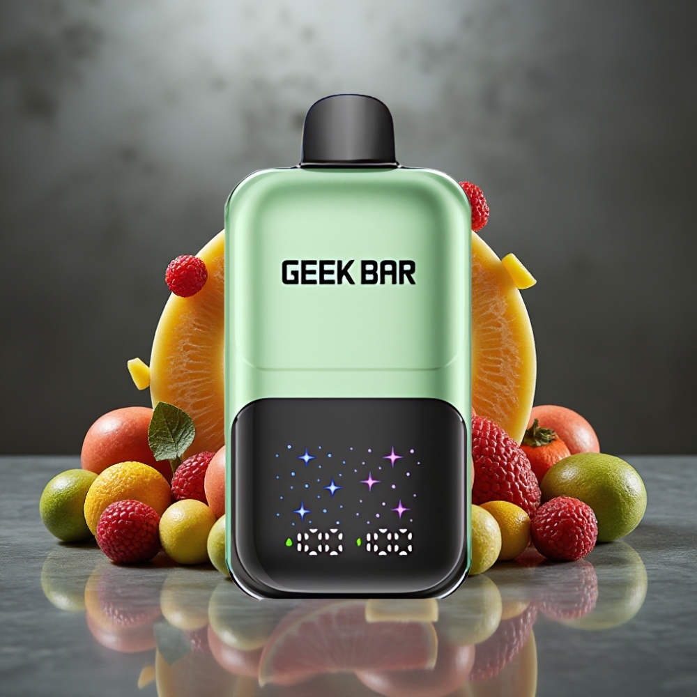 GEEK BAR 2GO 50000 Puff Nagy Képernyős 3-Szintű Beállítású 20ml Duel Tank MTL Íz:Savanyú Cukorka & Savanyú Gyümölcs