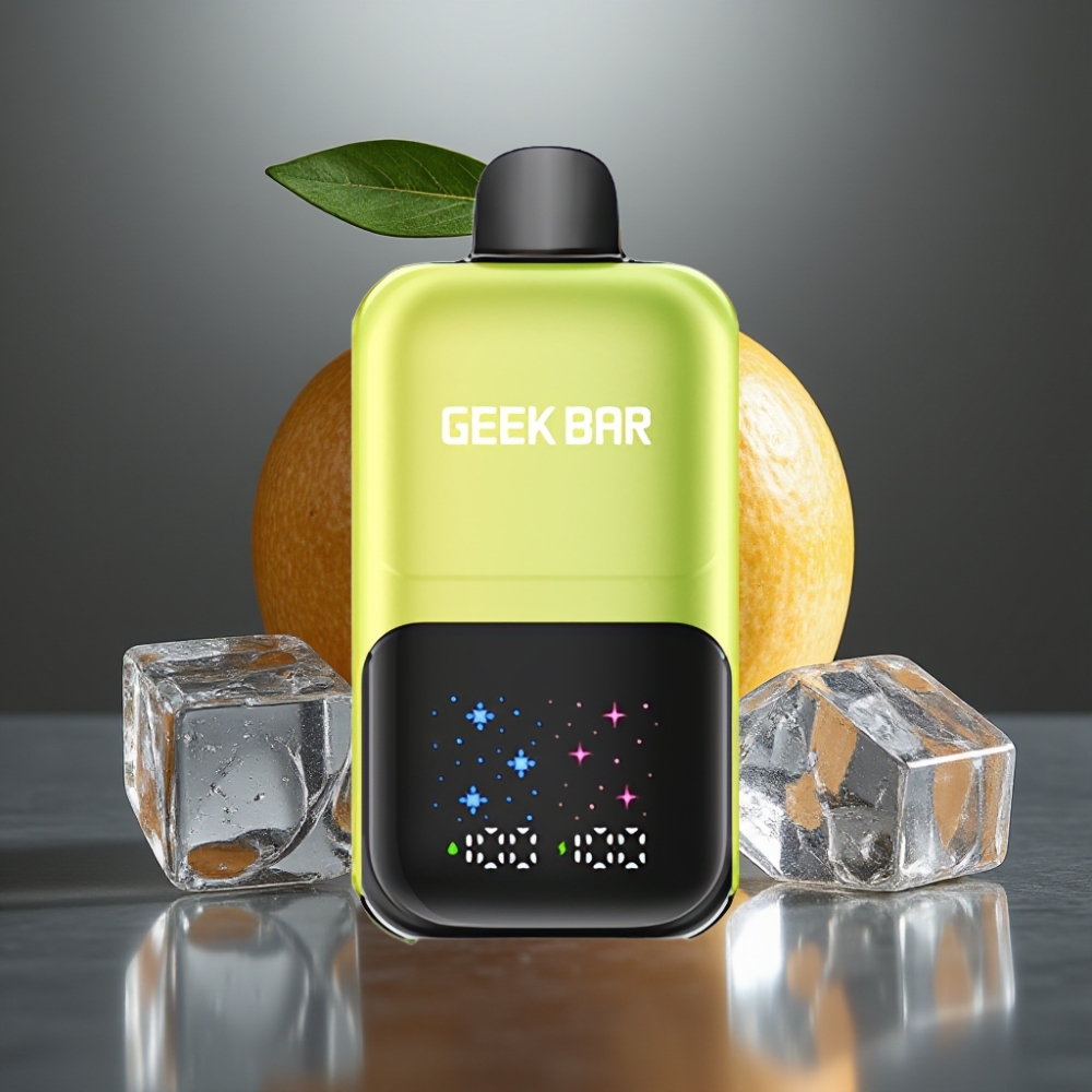 GEEK BAR 2GO 50000 Puff Nagy Képernyős 3-Szintű Íz/Hűtés Dupla Tartály 20ml Sós Savanyú Alma Jég