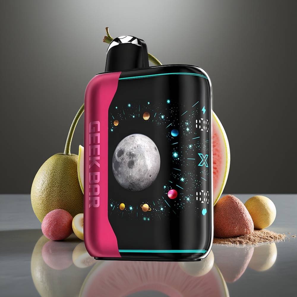 GEEK BAR Platinum Edition 25000 Löket Normál Mód, 15000 Löket Pulzus Mód, Prémium Matte Platina Acél, Dinamikus 3D Íves Kijelző, Gyorstöltés USB-C