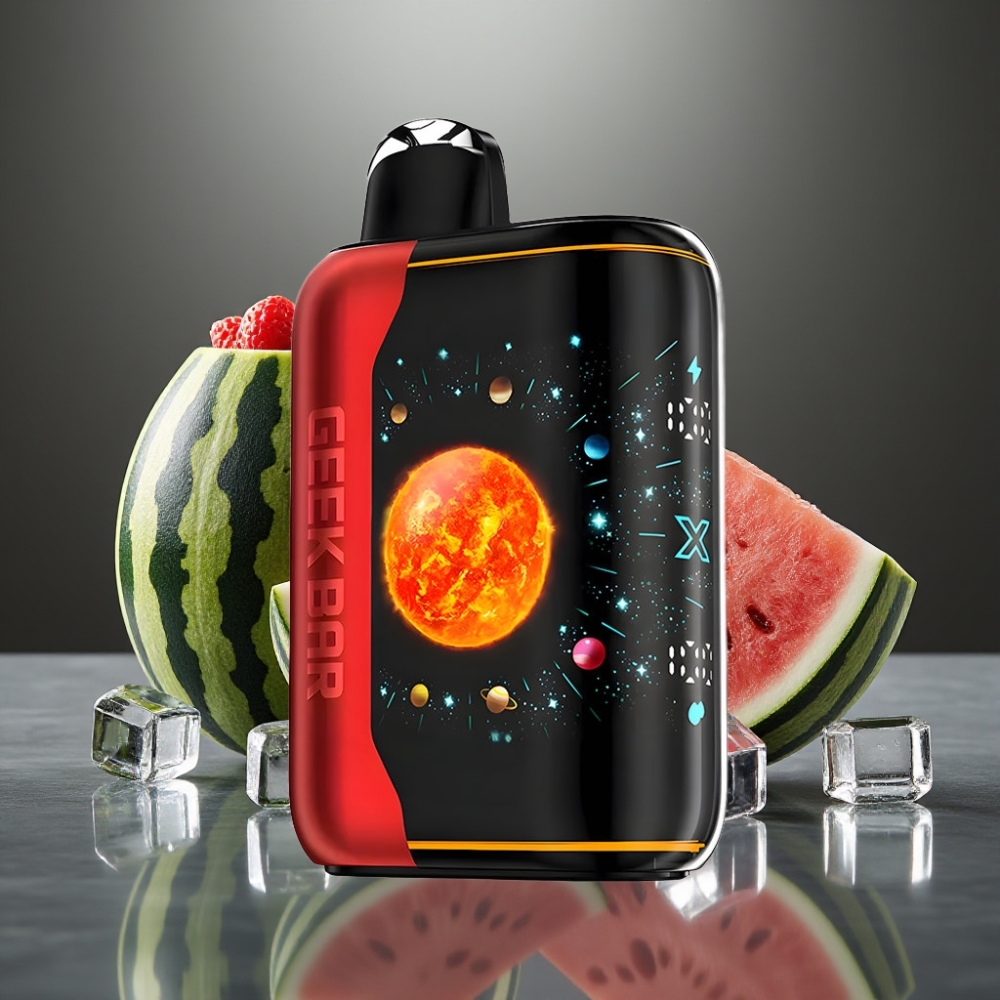 GEEK BAR Platinum Edition 25000 Puff Dinamikus 3D Képernyős Görbületes Dobozos Gőzöző Szezonális Dinnye Jég