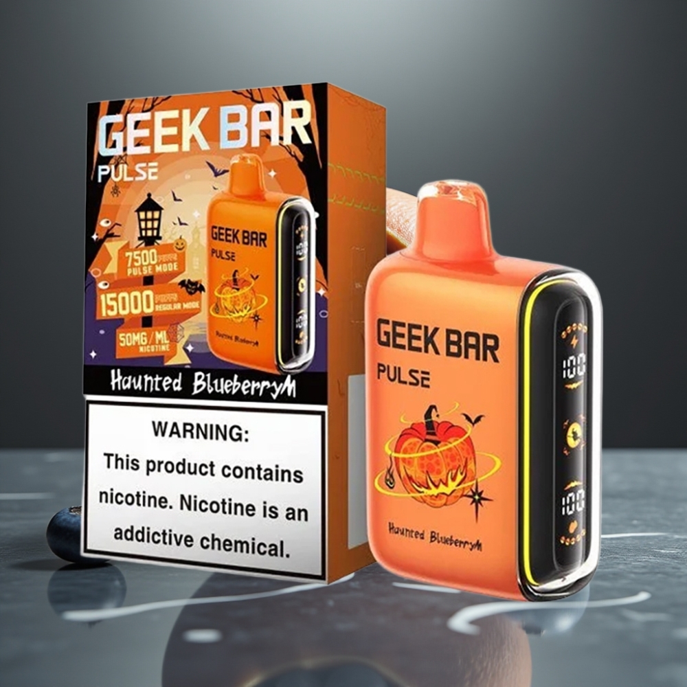 GEEK BAR Pulse 15000 Löket E-liquid 16ML Nikotin 5% Légáramlás Szabályozható 650 mAh USB Type-C Halloween Kiadás