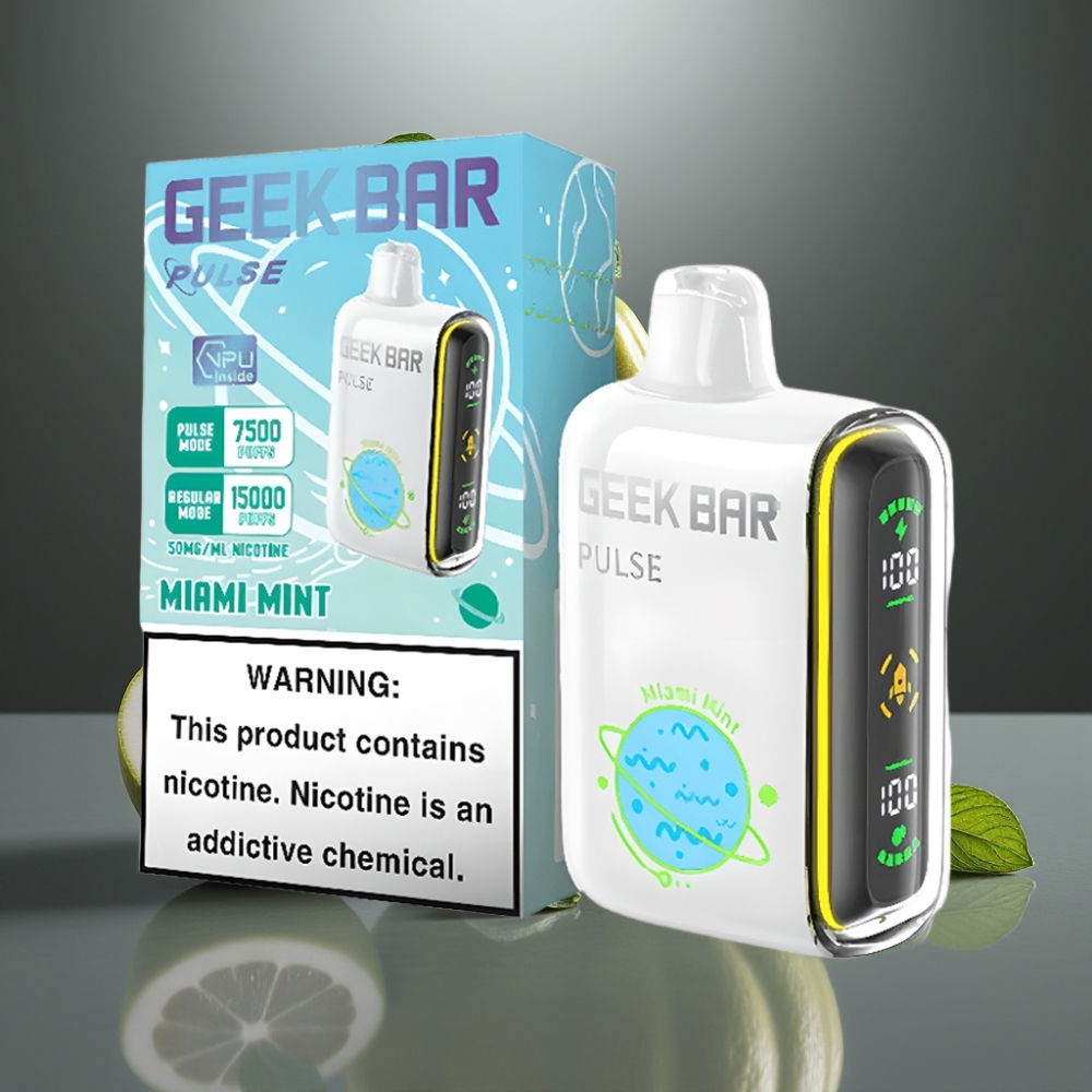 GEEK BAR Pulse 15000 Puff 16ML 5%-os Nikotin 650 mAh USB-C Légáramlás Szabályozható