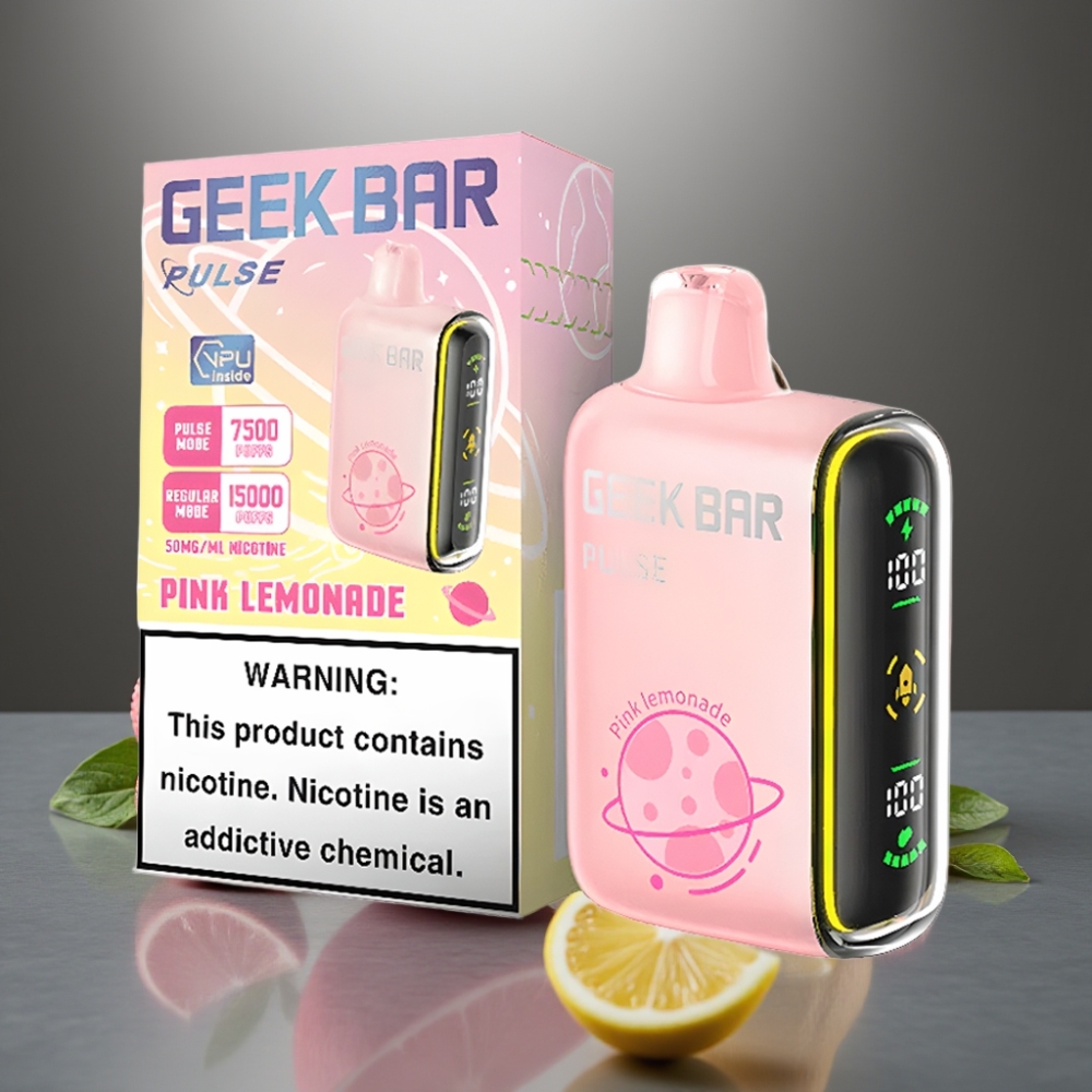 GEEK BAR Pulse 15000 Puff 16ML 5%-os Nikotin 650 mAh USB-C Légáramlás Szabályozható