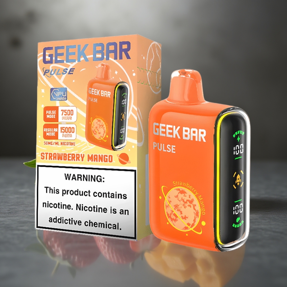 GEEK BAR Pulse 15000 Puff 16ML 5%-os Nikotin 650 mAh USB-C Légáramlás Szabályozható