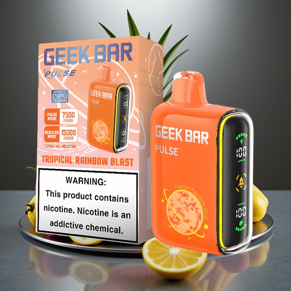 GEEK BAR Pulse 15000 Puff 16ML 5%-os Nikotin 650 mAh USB-C Légáramlás Szabályozható