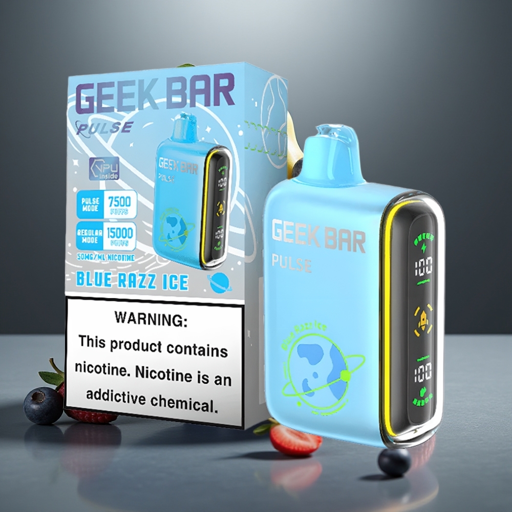 GEEK BAR Pulse 15000 Puff 16ML 5%-os Nikotin 650 mAh USB-C Légáramlás Szabályozható