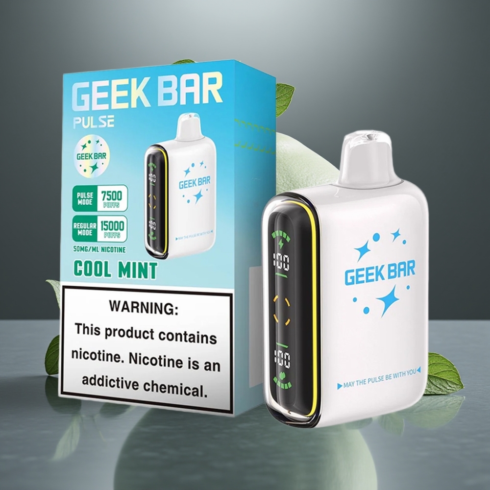 GEEK BAR Pulse 15000 Puff 16ML 5%-os Nikotin 650 mAh USB-C Légáramlás Szabályozható