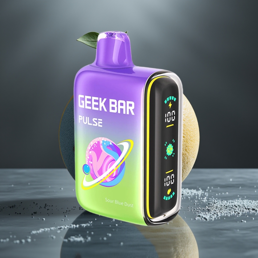Geek Bar Pulse 15000 Löket 16ML 5% Nikotin 650mAh USB-C Légáramlás Savas Íz