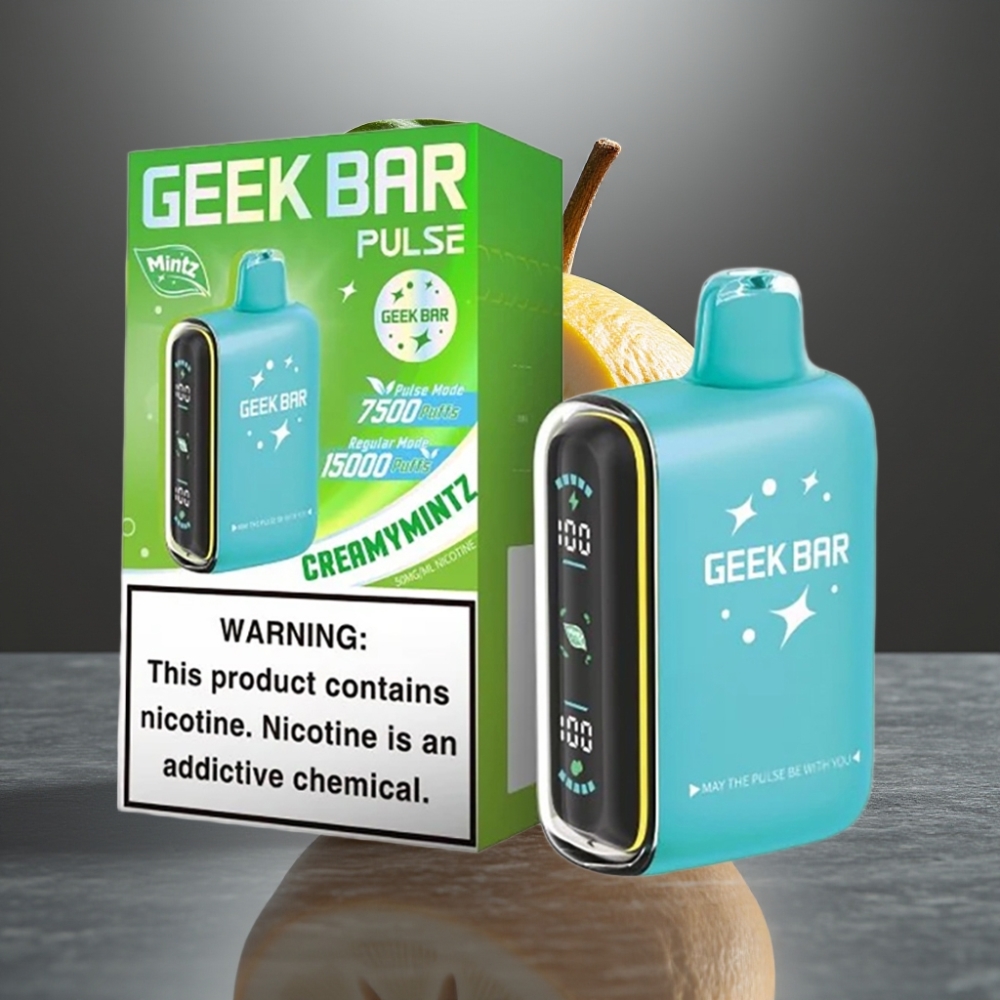Geek Bar Pulse 15000 Puff 16ML 5% Nikotin 650 mAh USB-C Légáramlás Szabályozható Mentás Kiadás