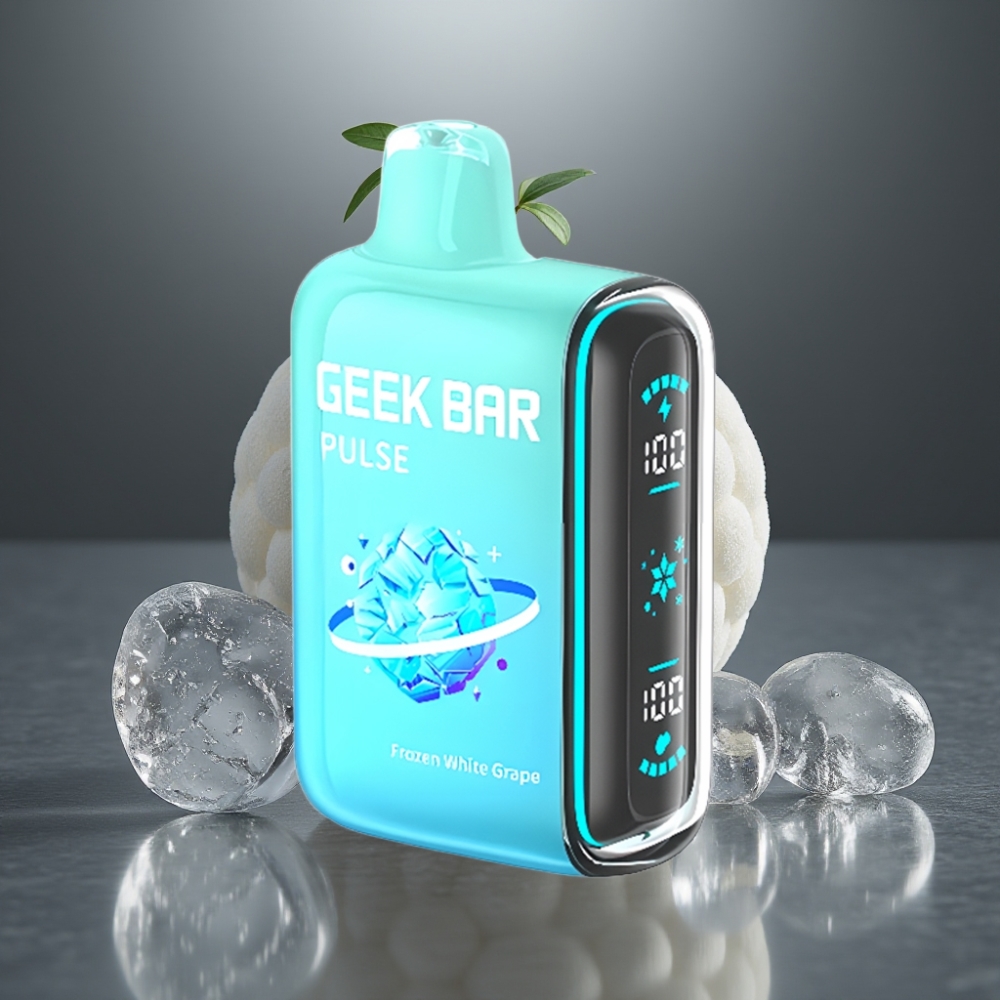 Geek Bar Pulse 15000 Puff Fagyasztott Kiadás 16ML 5% Nikotin 650mAh USB-C Légáramlás-Szabályozással