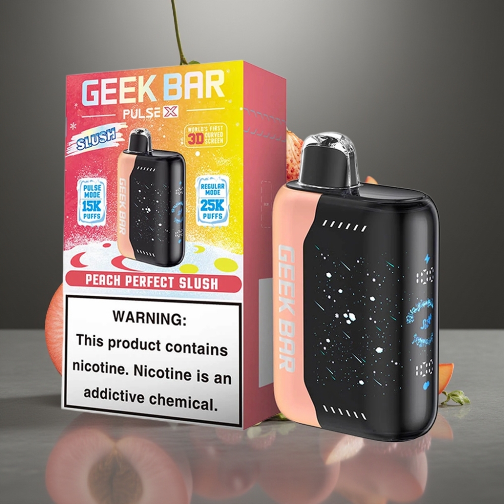 GEEK BAR Pulse X 25000 Füst Normál Mód | 15000 Füst Pulse Mód | 0-5% Nikotin | 18mL E-Liquid | 3D Képernyő | USB-C | Duális Mesh Slush