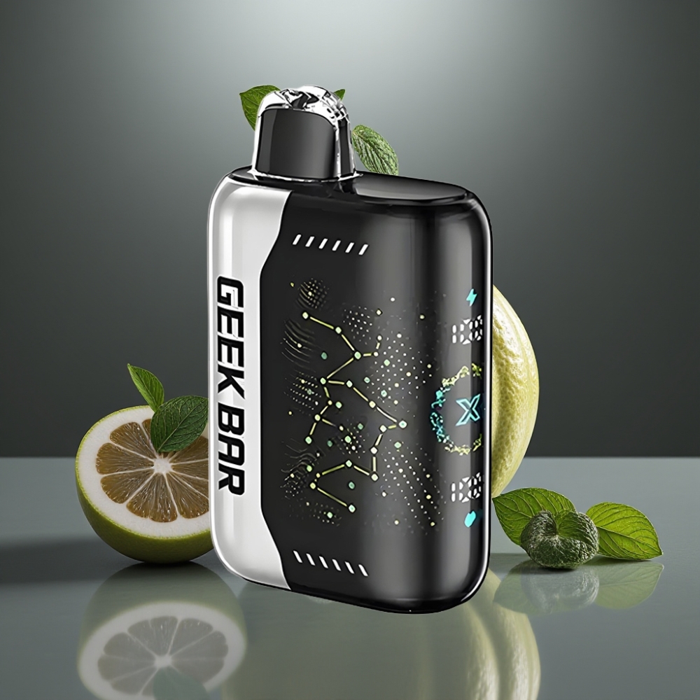 GEEK BAR Pulse X 25000 Füst Normál Módban, 15000 Füst Pulzus Módban, 0-5% Nikotin, 18mL E-Liquid, 3D Kijelző, USB-C, Duális Mesh