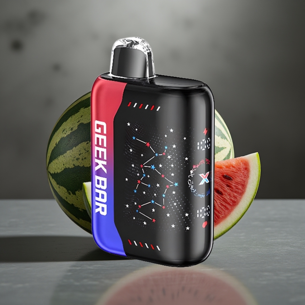 GEEK BAR Pulse X 25000 Löket Normál Mód 15000 Löket Pulse Mód 0-5% Nikotin 18mL E-Liquid 3D Kijelző USB-C Dual Mesh Coil Patriot Kiadás