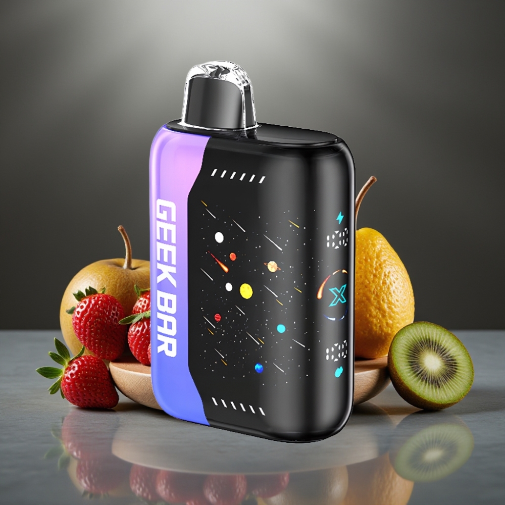 Geek Bar Pulse X 25000 Böfögés Meteor Kiadás, 0-5% Nikotin, 18mL, 3D Kijelző, USB-C, Duális Mesh