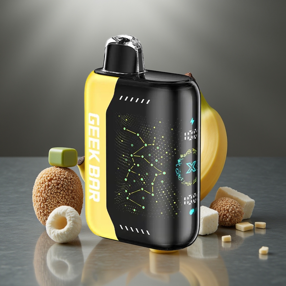 Geek Bar Pulse X 25000 Puff Normál Mód 25000 Puff Impulzus Mód 15000 Puff 0-5% Nikotin 18mL E-Liquid 3D Íves Kijelző USB Type-C Dual Mesh Coil