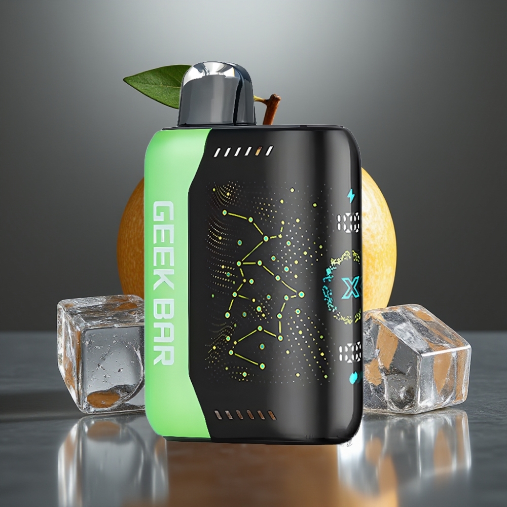 Geek Bar Pulse X 25000 Puff Normál Mód 25000 Puff Impulzus Mód 15000 Puff 0-5% Nikotin 18mL E-Liquid 3D Íves Kijelző USB Type-C Dual Mesh Coil