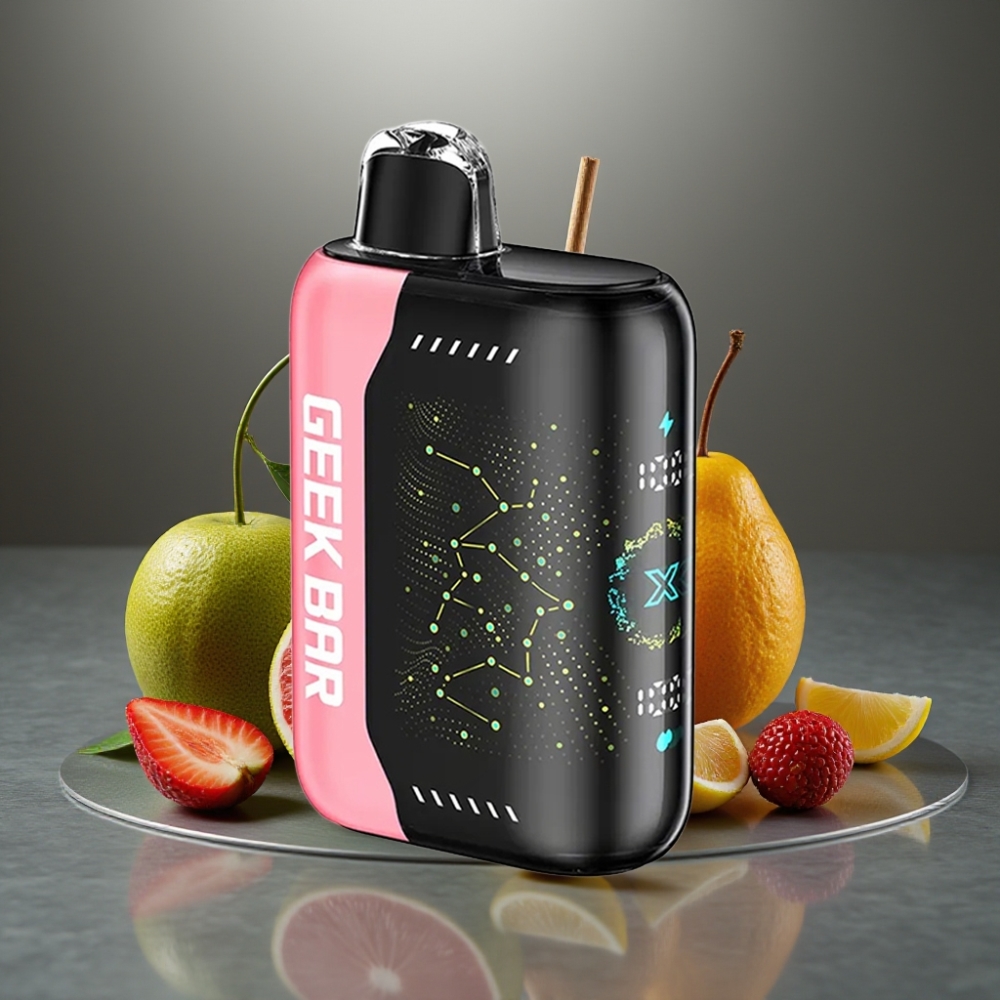 Geek Bar Pulse X 25000 Puff Normál Mód 25000 Puff Impulzus Mód 15000 Puff 0-5% Nikotin 18mL E-Liquid 3D Íves Kijelző USB Type-C Dual Mesh Coil