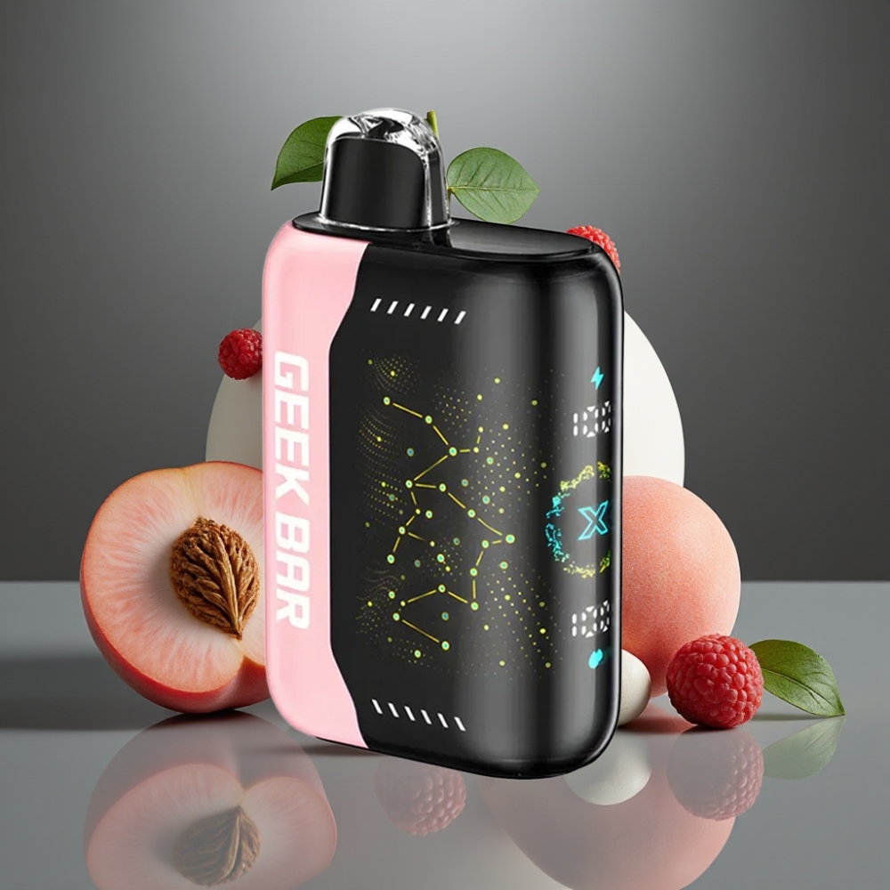 Geek Bar Pulse X 25000 Puff Normál Mód 25000 Puff Impulzus Mód 15000 Puff 0-5% Nikotin 18mL E-Liquid 3D Íves Kijelző USB Type-C Dual Mesh Coil