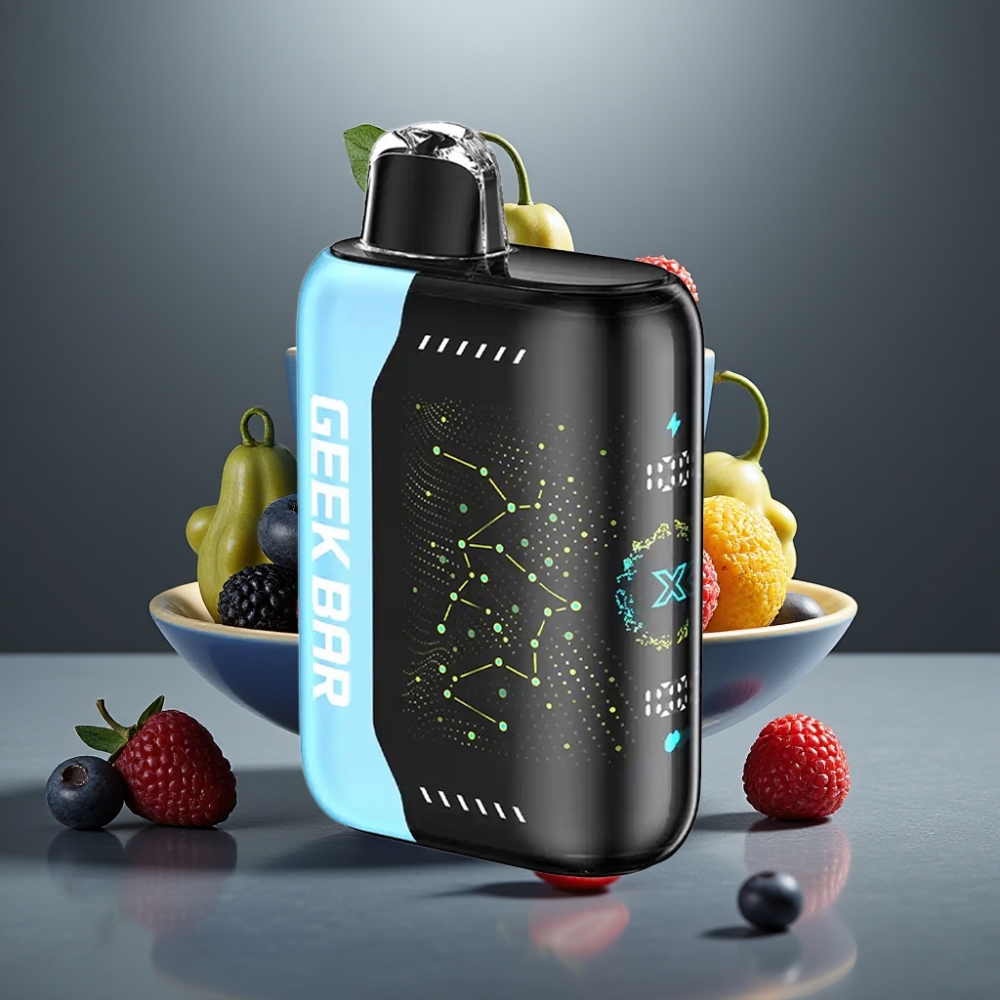 Geek Bar Pulse X 25000 Puff Normál Mód 25000 Puff Impulzus Mód 15000 Puff 0-5% Nikotin 18mL E-Liquid 3D Íves Kijelző USB Type-C Dual Mesh Coil