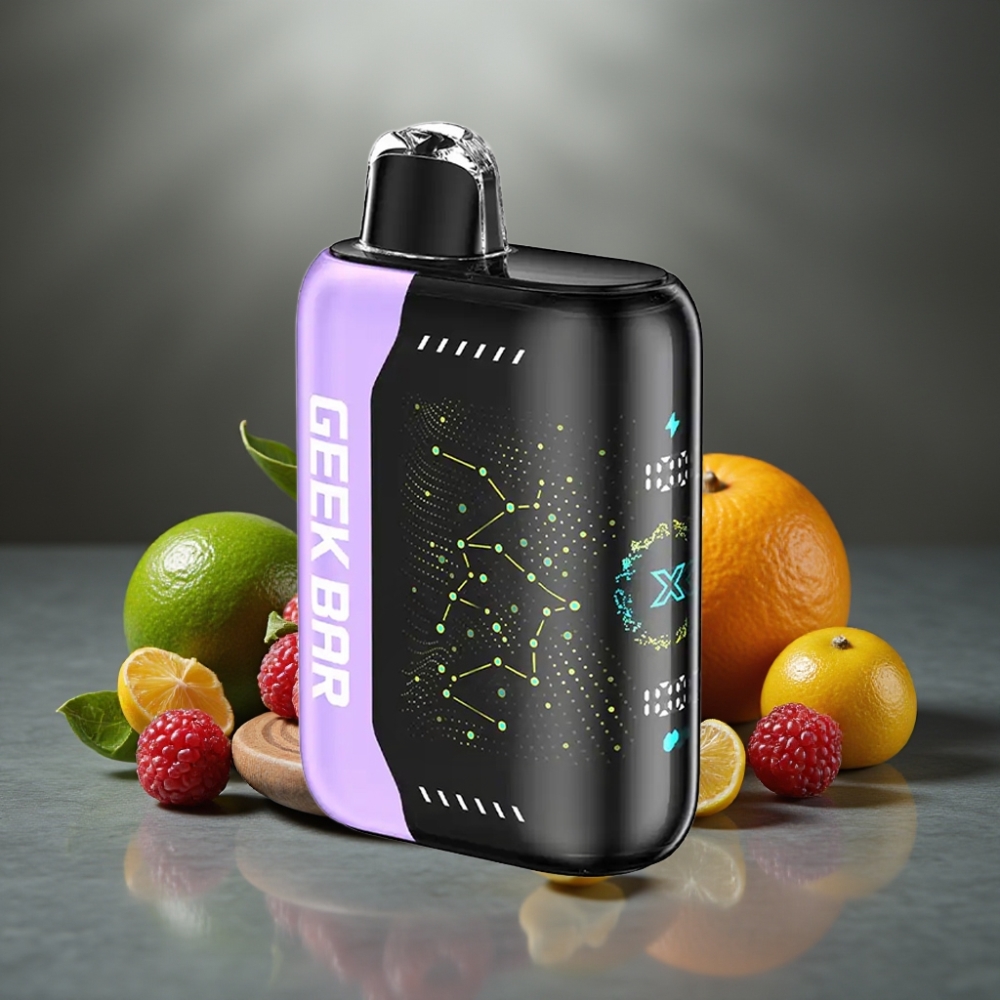 Geek Bar Pulse X 25000 Puff Normál Mód 25000 Puff Impulzus Mód 15000 Puff 0-5% Nikotin 18mL E-Liquid 3D Íves Kijelző USB Type-C Dual Mesh Coil