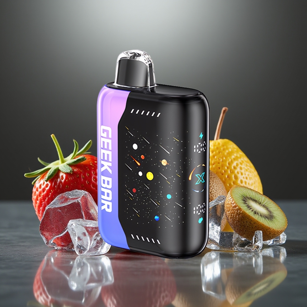 GEEK BAR Pulse X 42K Löket Módosított Meteor Kiadás Eper-Pohárkörte Jég