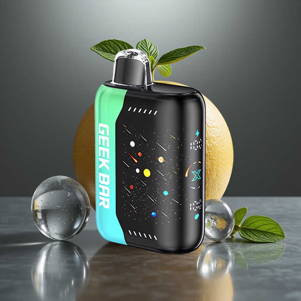 GEEK BAR Pulse X 42K Löket Meteor Kiadás Gyors-Töltés 820mAh Duál Rács Tekercs 3D Íves Kijelző Menta Íz