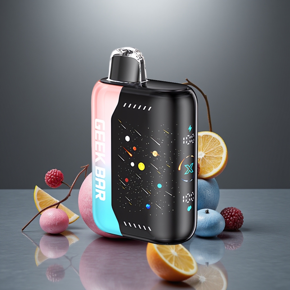 GEEK BAR Pulse X 42K Puff Meteor Kiadás Pink & Blue (MTL 42K, DTL 30K, 820mAh, 3D Ívképernyő, Dual Mesh Coil, 5% Nikotin)