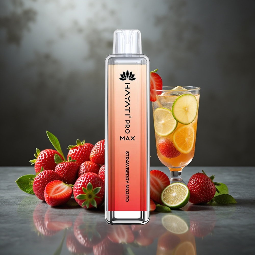 Hayati Pro Max 4000 Böf Crystal LED 1400mAh 2-5% Nikotin Eper Mojito