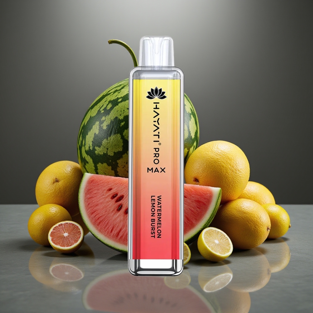 Hayati Pro Max 4000 Böf Crystal LED 1400mAh TPD-Kompatibilis Görögdinnye Limonádé Robbanás