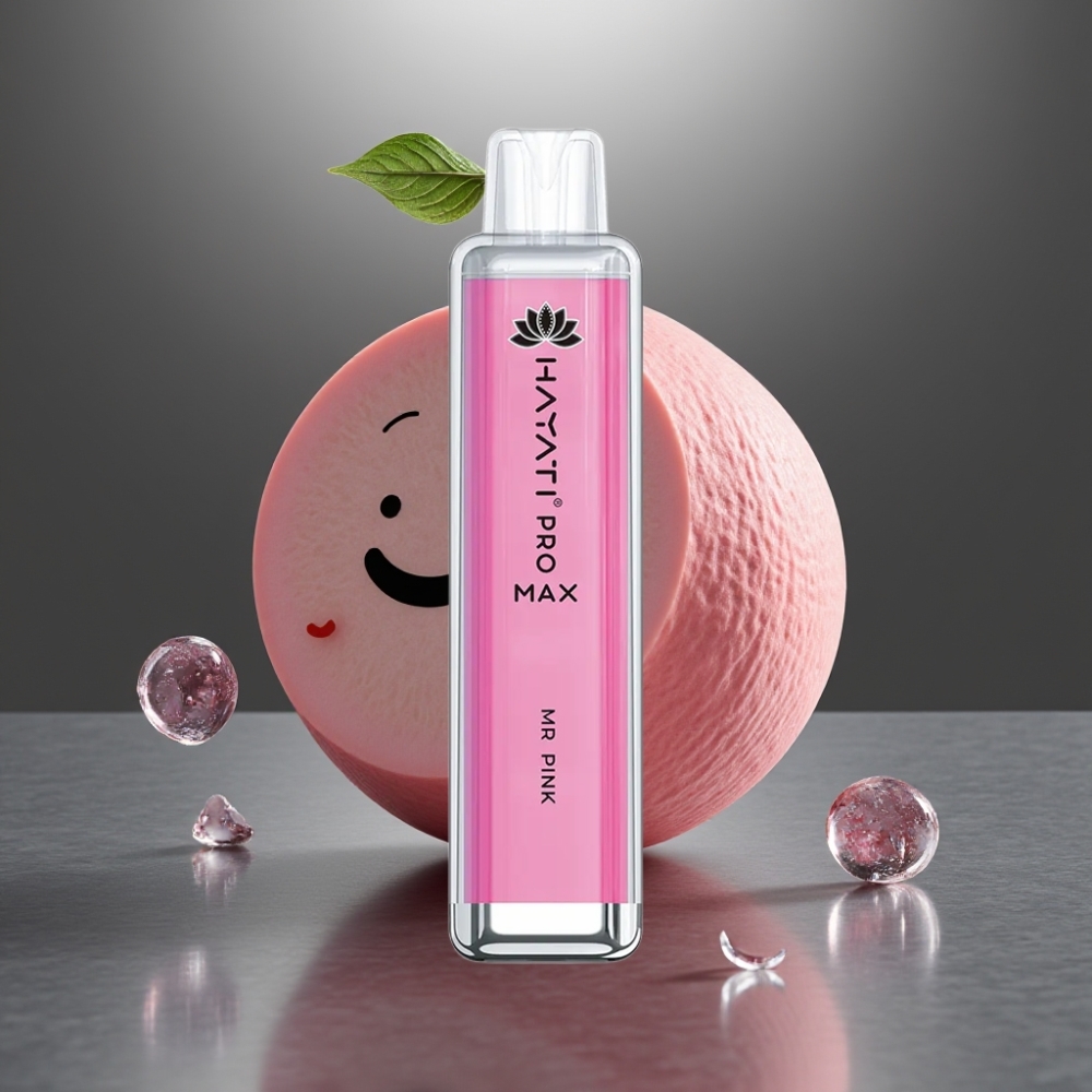 Hayati Pro Max 4000 Böf Crystal LED Újrahasznosítható Akkumulátor 2ml Tartály 10ml Automata Utántöltés Rózsaszín Úr