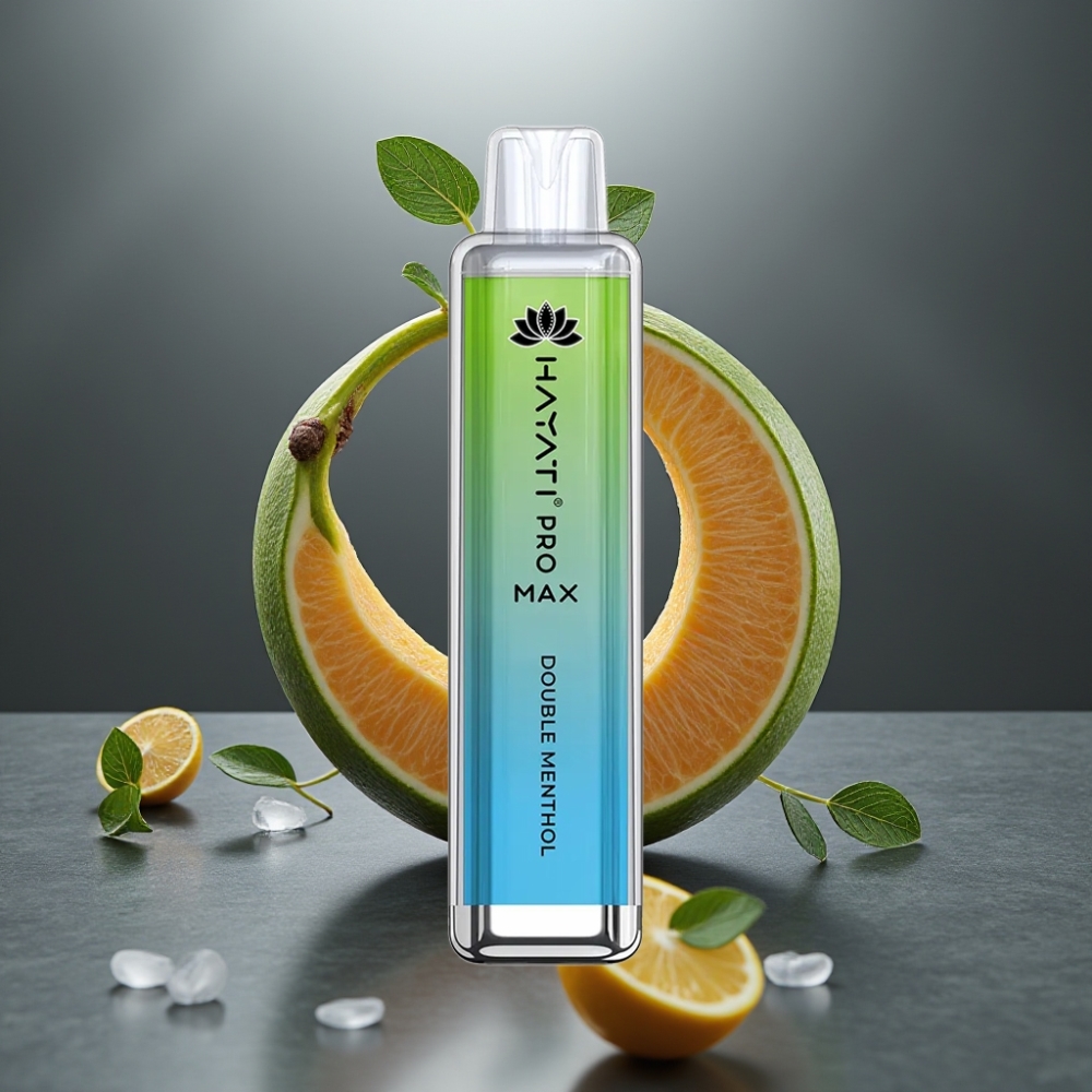 Hayati Pro Max 4000 Böf Dual Mentol 28x28x120mm 2%/5% Nikotin 1400mAh LED Kristály TPD