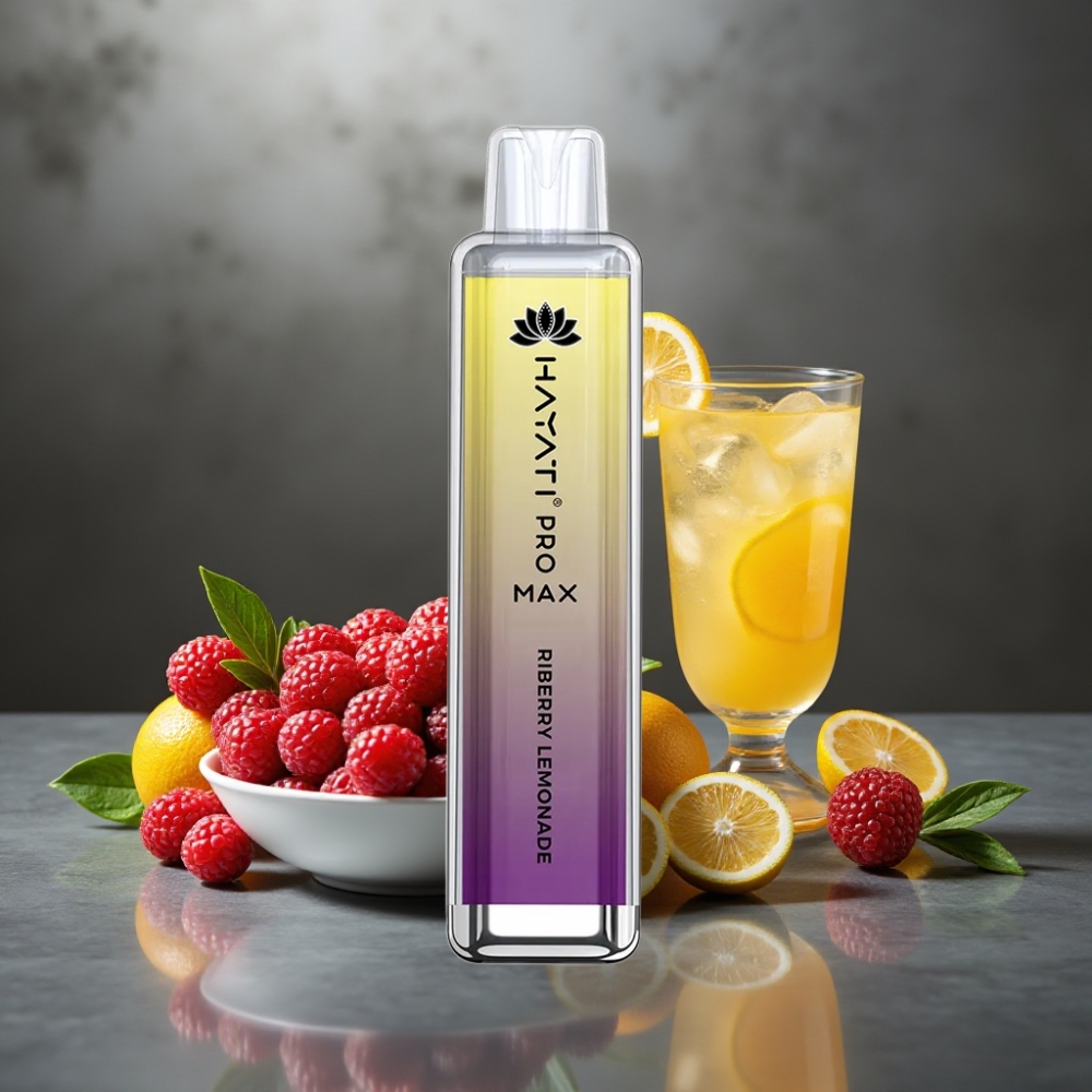 Hayati Pro Max 4000 Böf Kézi Vape Ribarblé Limonádé 2ml/10ml 1400mAh Dual 1.1 Ohm Mesh