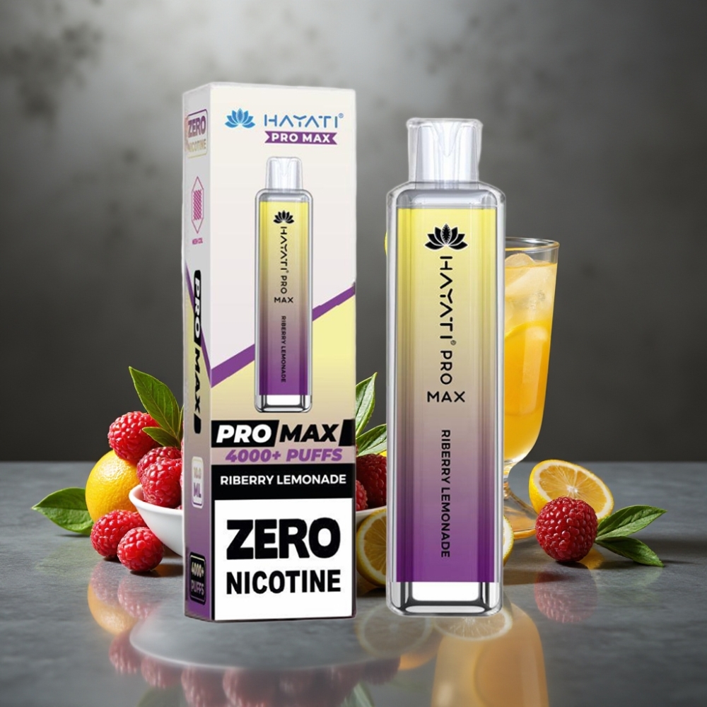 Hayati Pro Max 4000 Böf Kézi Vape Ribarblé Limonádé 2ml/10ml 1400mAh Dual 1.1 Ohm Mesh