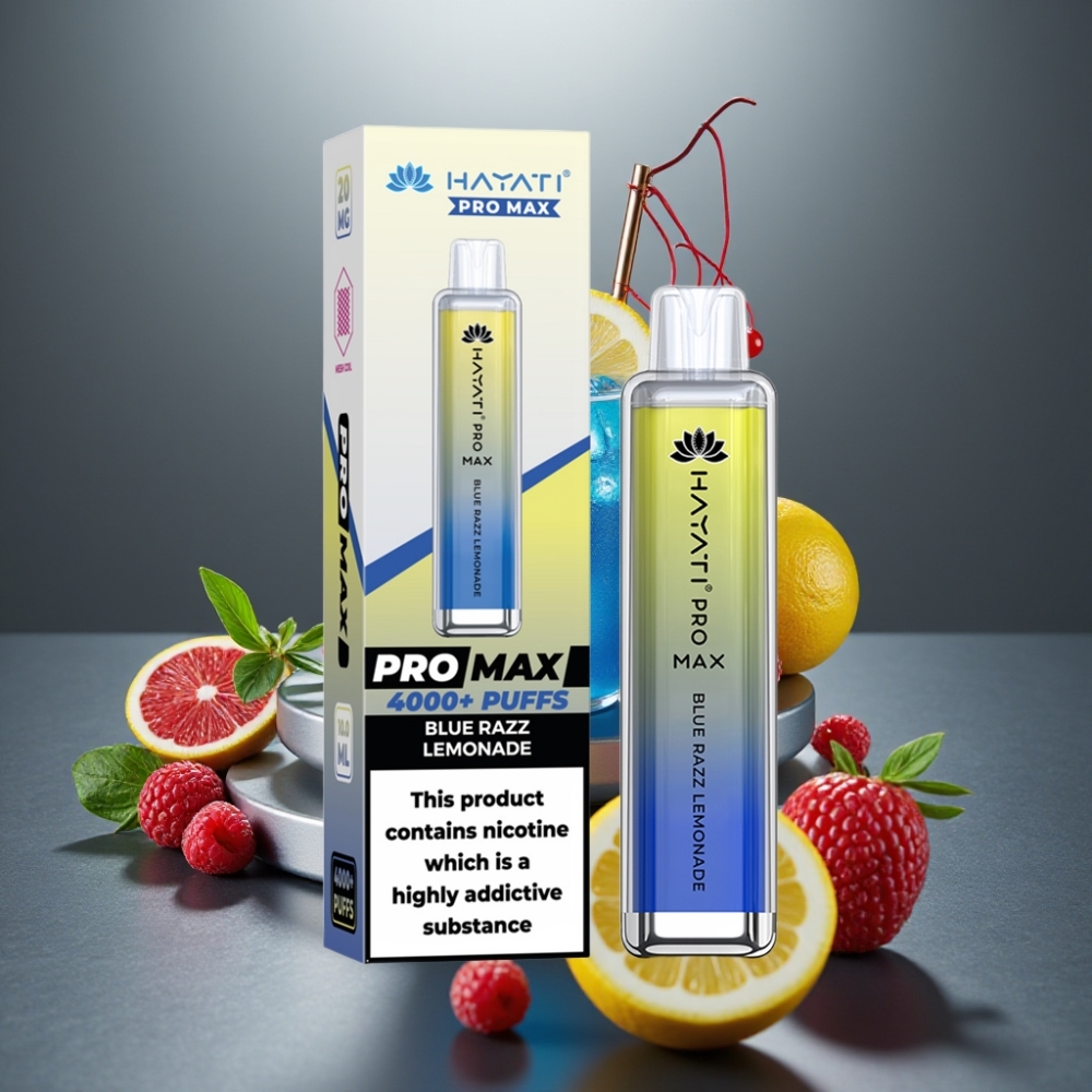 Hayati Pro Max 4000 Böf Kristályos Kék Málna Limonádé