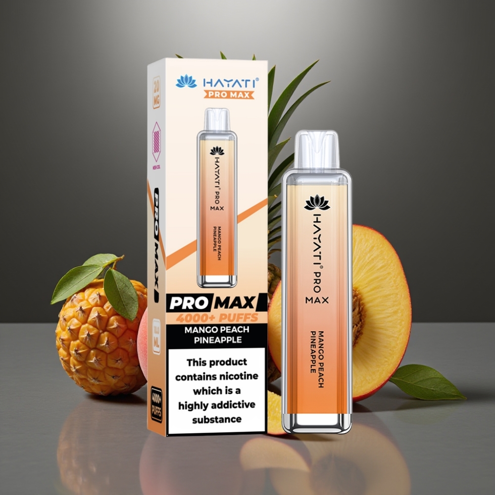 Hayati Pro Max 4000 Löket Elemlámpás Újratölthető Kristály Mangó Barack Ananász