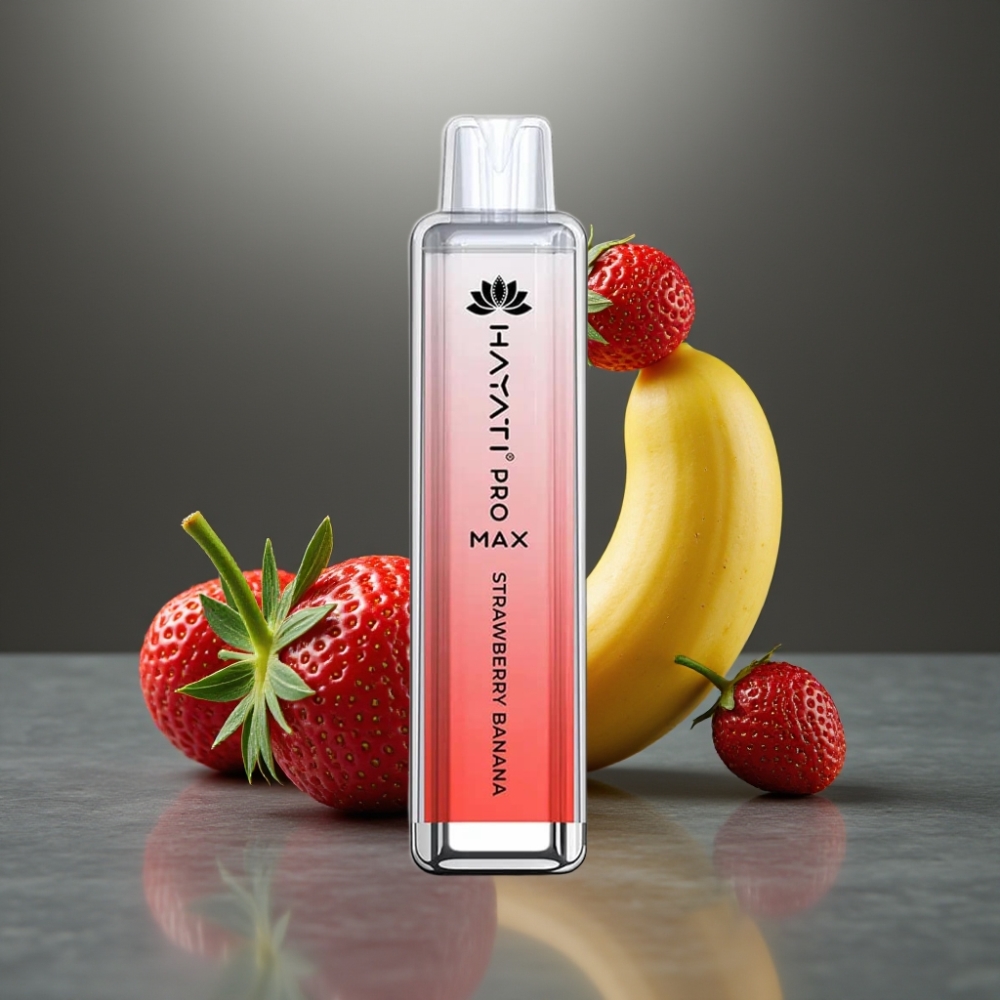 Hayati Pro Max 4000 Puff Eldobható E-Cigi 28×28×120mm 2%, 5% Nikotin 1400mAh Epe