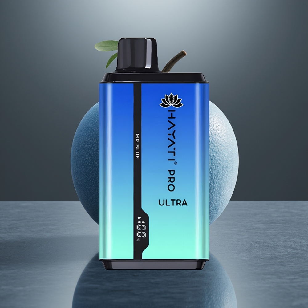 Hayati Pro Ultra 15000 Löket 850mAh 2×12ml 2% 49 Íz Kék Úr Hayati Pro Ultra 15000 Löket 850mAh 2×12ml 2% 49 Íz Kék Úr