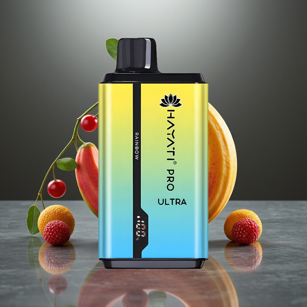 Hayati Pro Ultra 15000 Löket 850mAh 2×12ml 2% 49 Íz Rainbow Hayati Pro Ultra 15000 Löket 850mAh 2×12ml 2% 49 Íz Rainbow