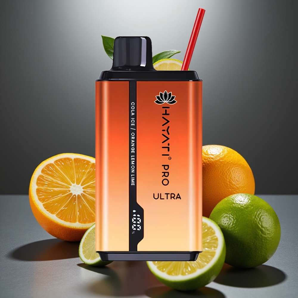 Hayati Pro Ultra 15000 Löket 850mAh 2×12ml 2% 49 Ízesítmény Kóla Jég Narancs Citrom Lime Hayati Pro Ultra 15000 Löket 850mAh 2×12ml 2% 49 Ízesítmény Kóla Jég Narancs Citrom Lime