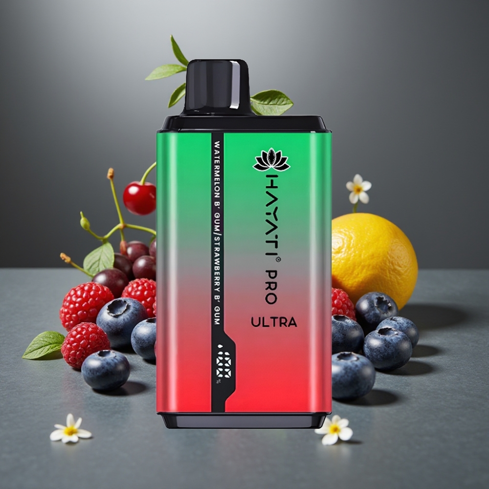 Hayati Pro Ultra 15000 Puff 850mAh 2×12ml 2% 49 Íz Boróka Málna Cseresznye Citrom & Áfonya Hayati Pro Ultra 15000 Puff 850mAh 2×12ml 2% 49 Íz Boróka Málna Cseresznye Citrom & Áfonya