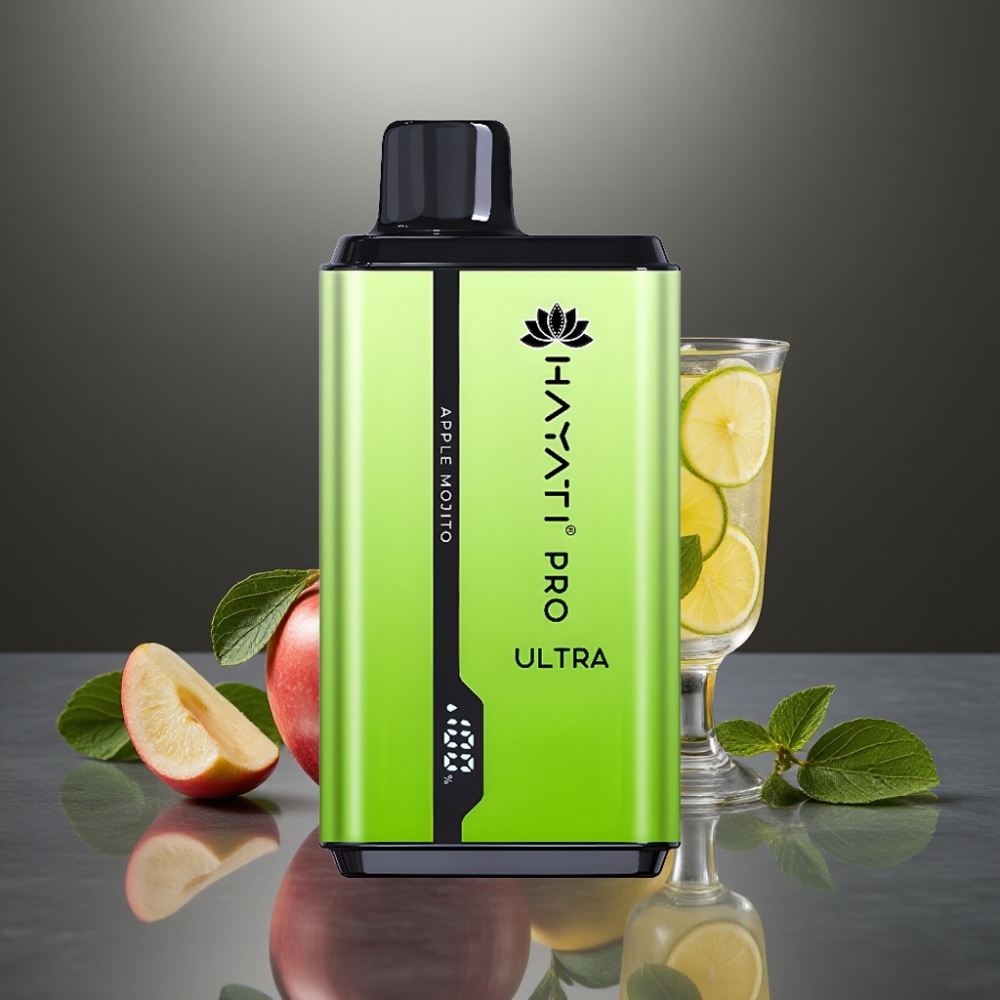 Hayati Pro Ultra 15000+ Puff 850mAh 2×12ml 2% 49 Ízesítmény Alma Mojito