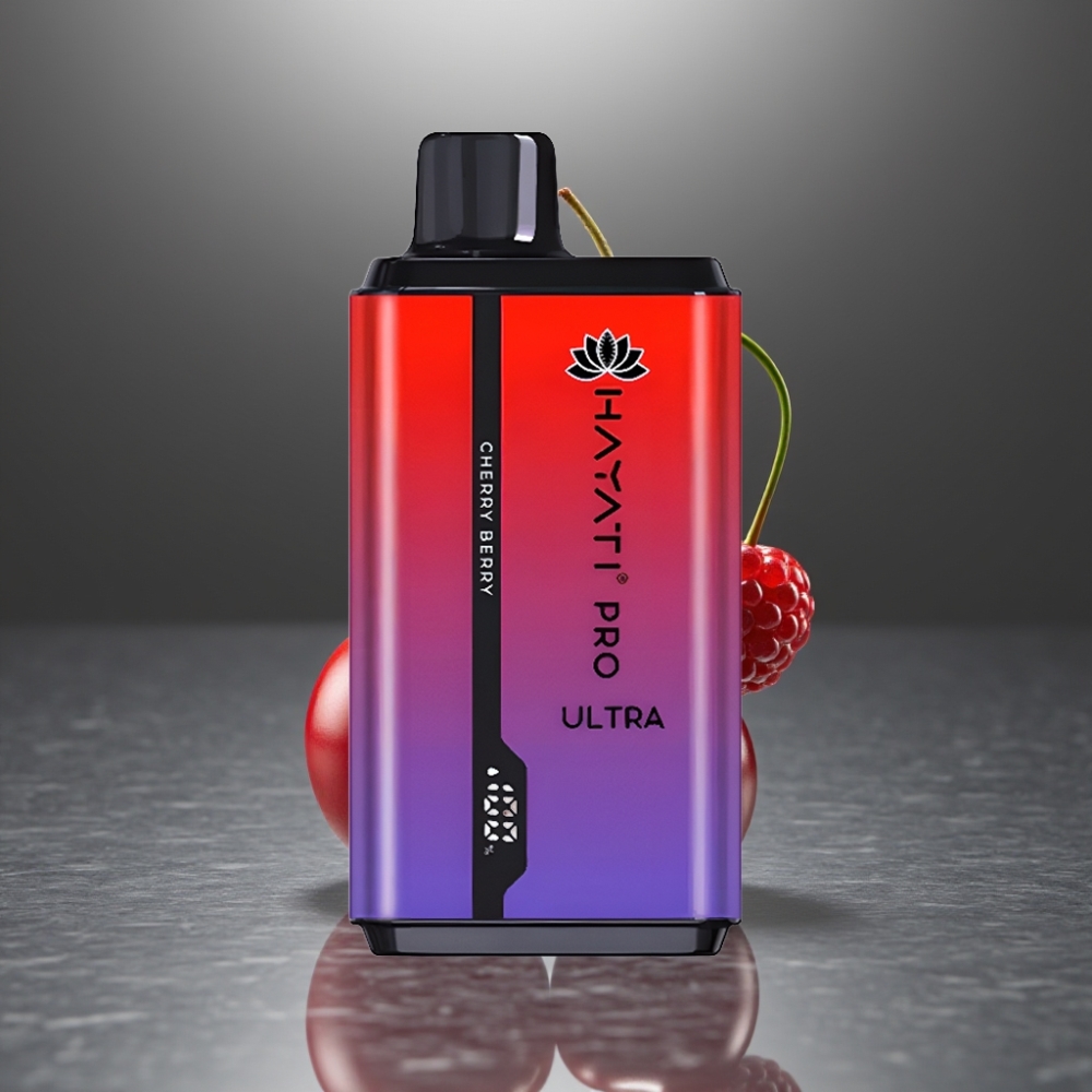 Hayati Pro Ultra 15000+ Puff 850mAh 2×12ml 2% 49 Ízesítmény Cseresznye-Bogyó