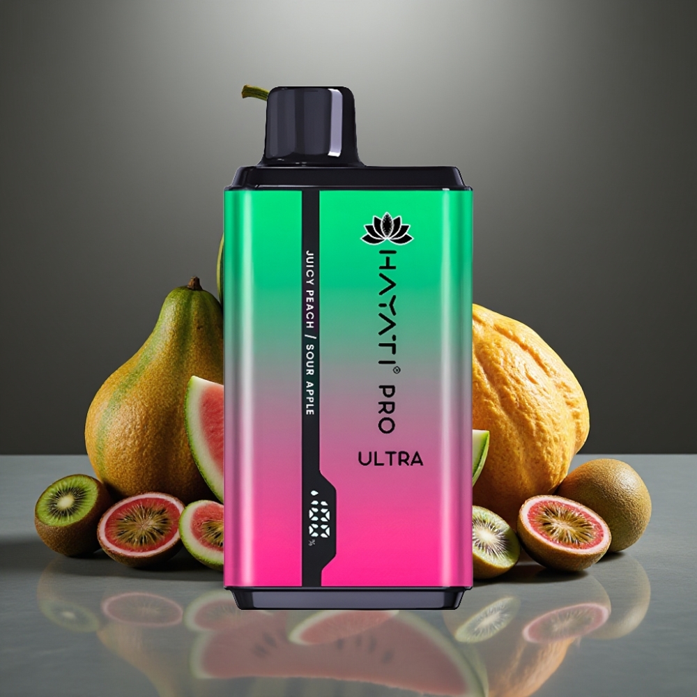 Hayati Pro Ultra 15000 Puff 850mAh 2×12ml 2% 49 Ízesítmény Görögdinnye Kivi Passiógyümölcs