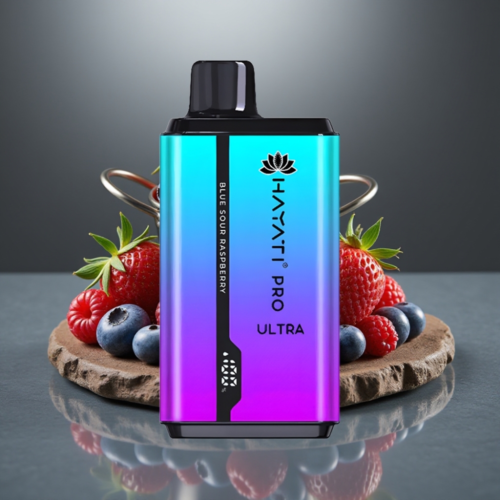 Hayati Pro Ultra 15000+ Puff 850mAh 2×12ml 2% 49 Ízesítmény Kékáfonya Eper Menta Áfonya Málna Mentol