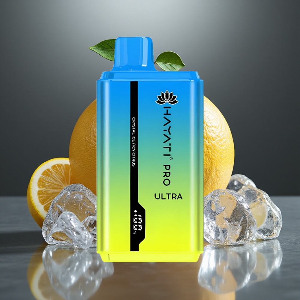 Hayati Pro Ultra 15000+ Puff 850mAh 2×12ml 2% 49 Ízesítmény Kristályjég Icy Citrus