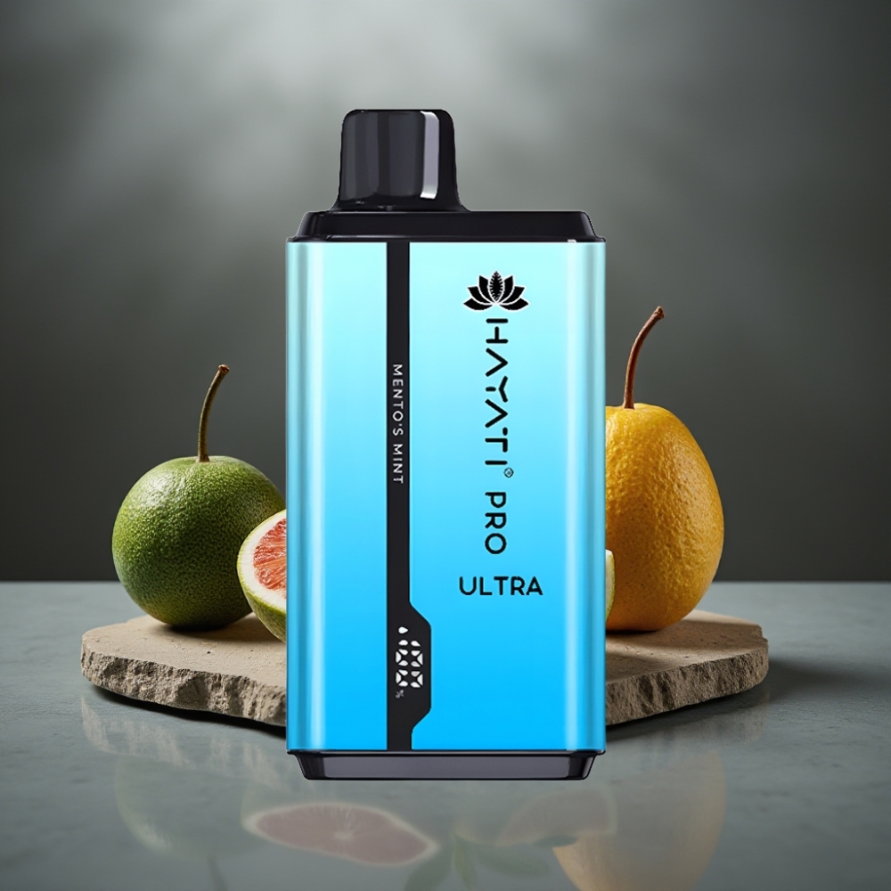 Hayati Pro Ultra 15000+ Puff 850mAh 2×12ml 2% 49 Ízesítmény Menta Ízesítésű